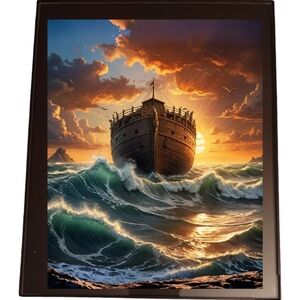 Noah's Ark In A Glass Front Frame 8x10 Picture AI wall